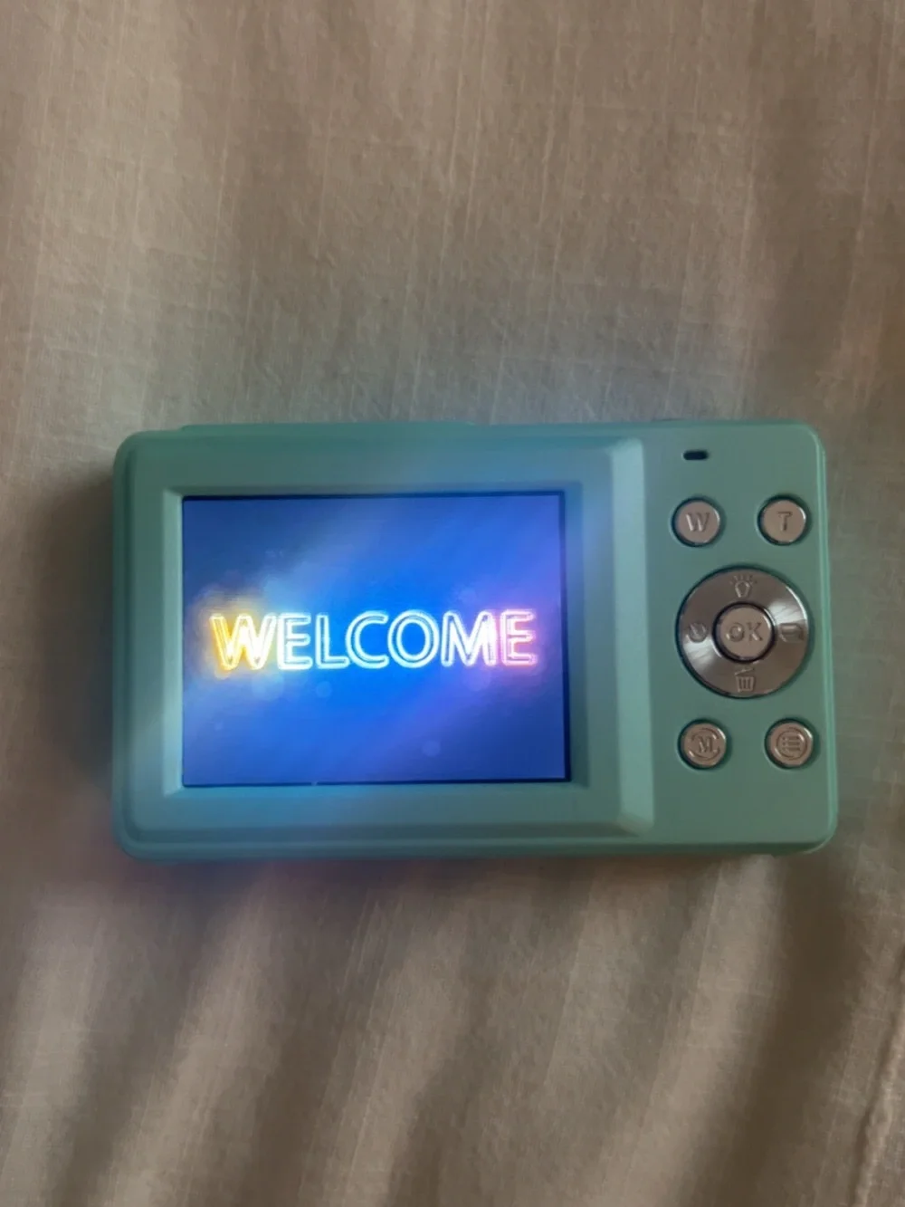 Mint Green Compact Digital Camera